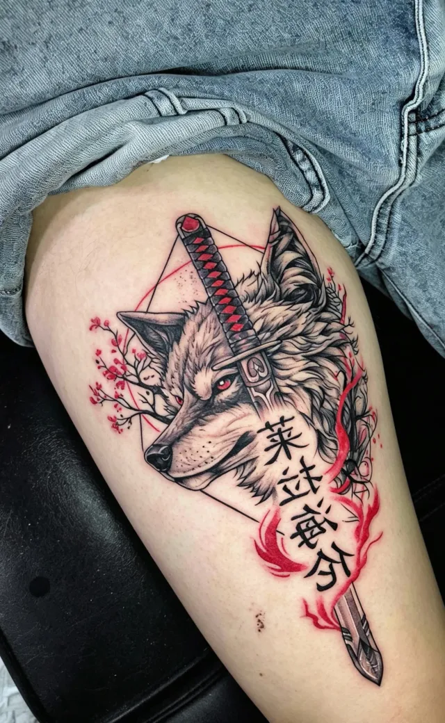 Tatuaje línea fina por Adrian Santana, Cancún